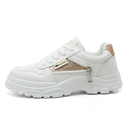 Damen Chunky Sneaker Glitzer Robust