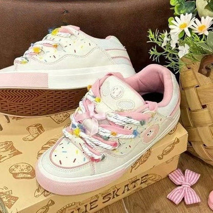 Damen Sneaker Bunt Komfortschuhe