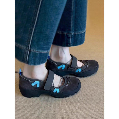 Damen Outdoor-Sandalen Bequem Klettverschluss Rutschfest