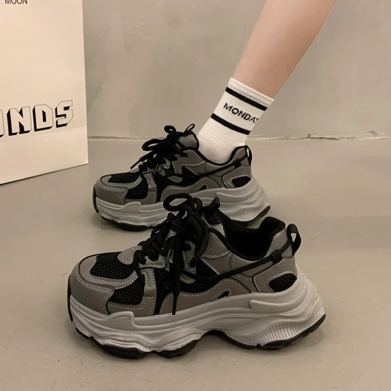 Damen Chunky Sneaker Mesh Weich