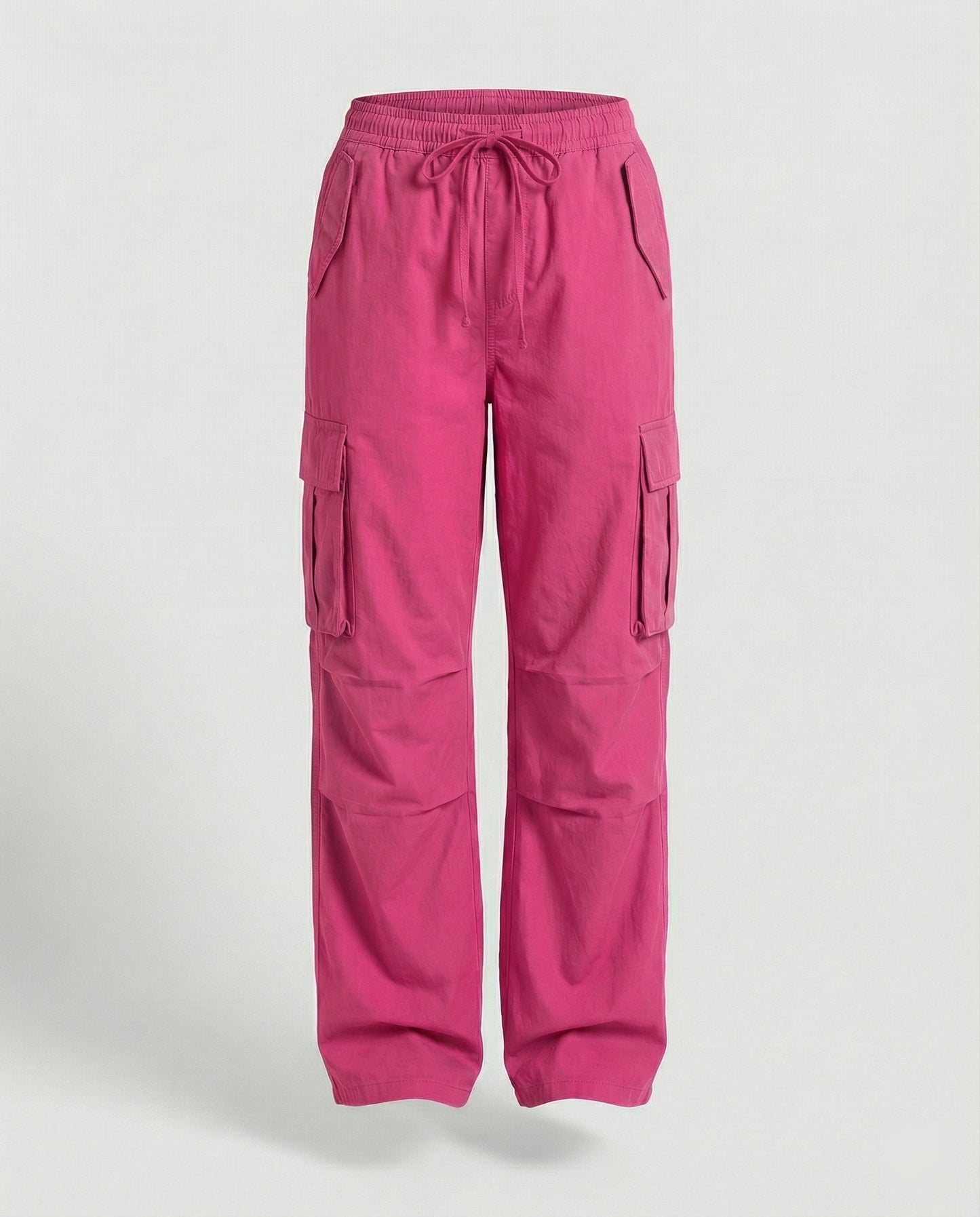 Damen Cargo-Hose Weite Bein Retro-Style mit Taschen