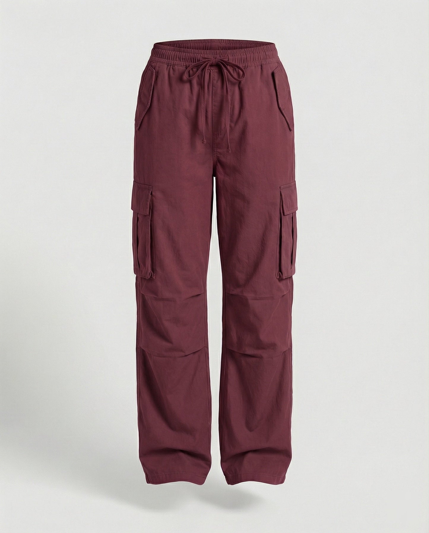 Damen Cargo-Hose Weite Bein Retro-Style mit Taschen