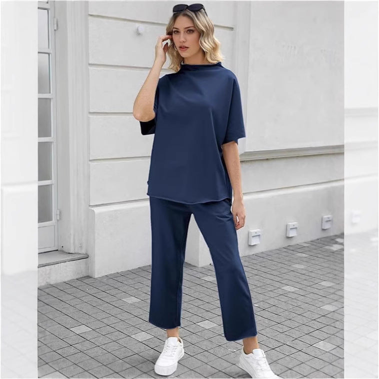 Damen Lounge Set aus Baumwolle Gemütlich - Norvielle