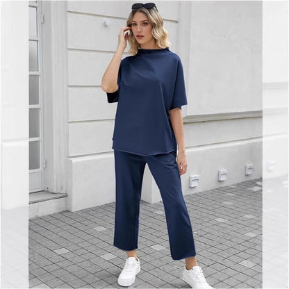 Damen Lounge Set aus Baumwolle Gemütlich - Norvielle