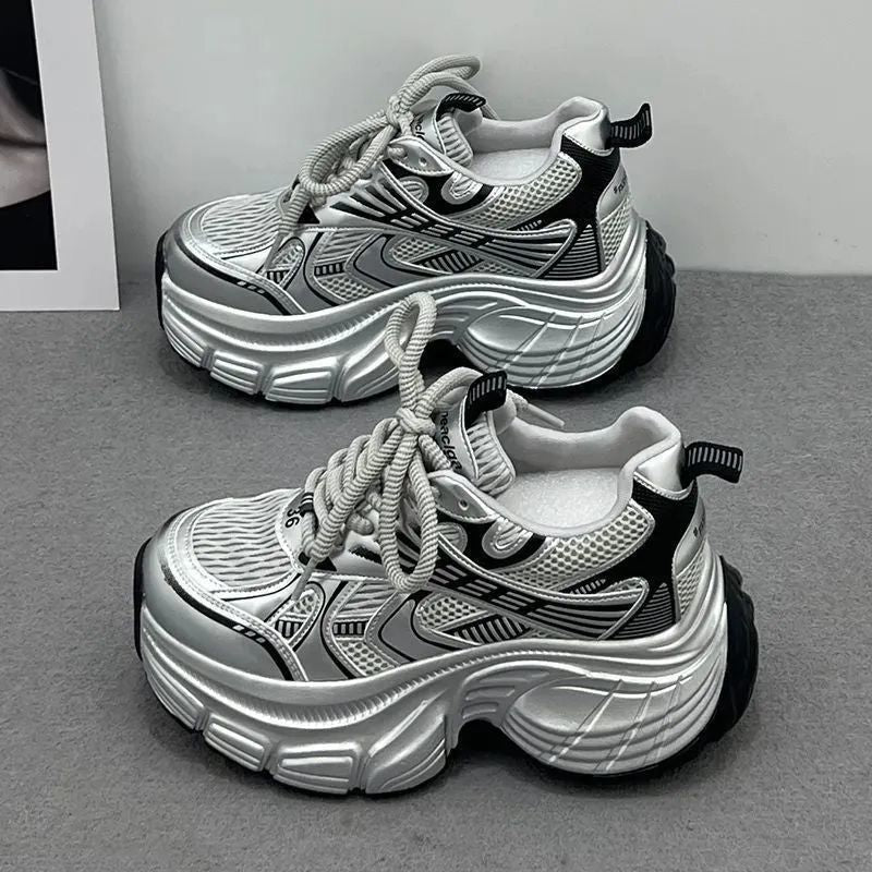 Damen Sneaker Chunky Atmungsaktives Netzwerk Leicht - Norvielle