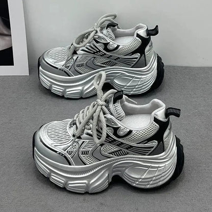 Damen Sneaker Chunky Atmungsaktives Netzwerk Leicht - Norvielle