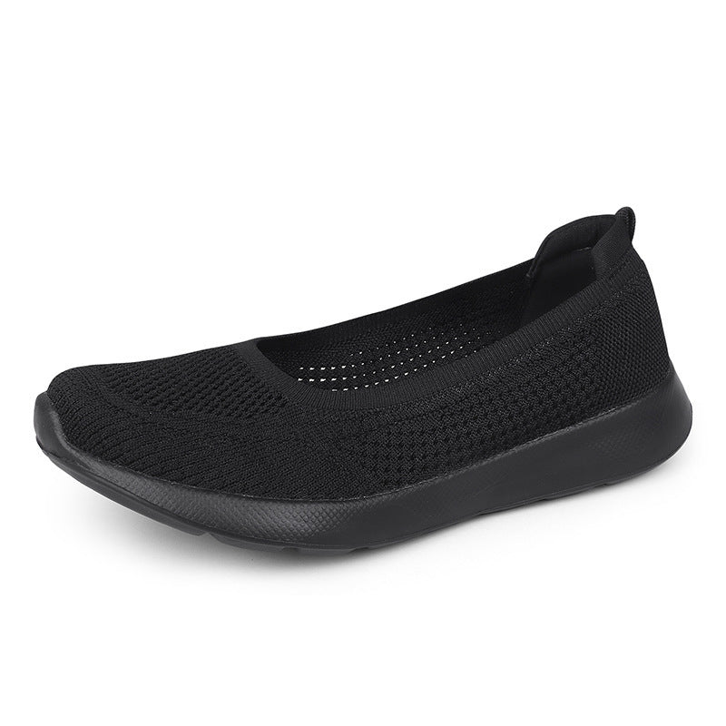 Damen Slip-On Schuhe Atmungsaktives Material Komfort
