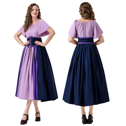 Damen Maxikleid Elegant Tailliert Mit Langen Ärmeln