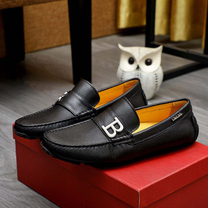 Herren Mokassins Leder Elegantes Design Braun