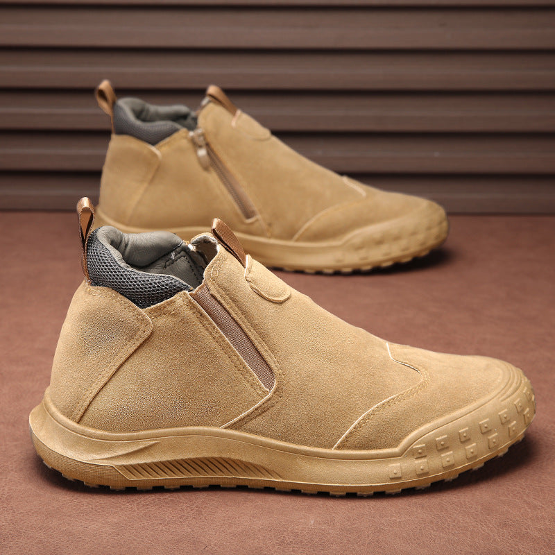 Damen Stiefel Bequem Reißverschluss Schwarz - Norvielle