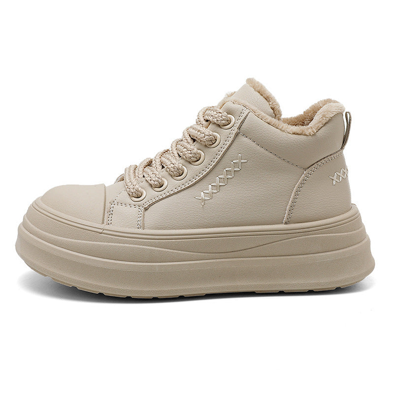 Damen High- Sneaker Warmfleece Rutschfest