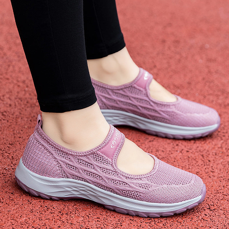 Damen Sportpumps Leicht Elastisch Bequem