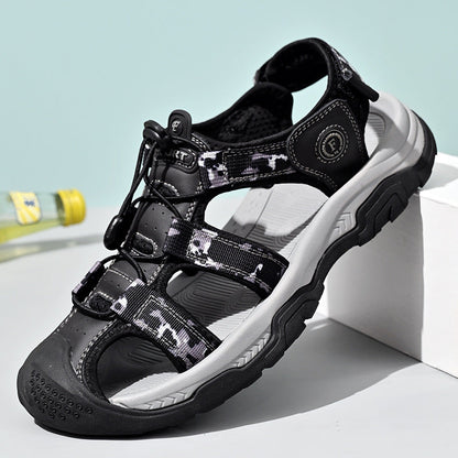 Damen Trekking-Sandalen Sportlich Rutschfest Verstellbar