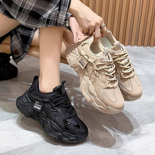 Damen Sneaker Sportlich Trendy Schuhe Schwarz - Norvielle
