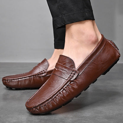 Damen Mokassins Leder Flexibel Bequem - Norvielle