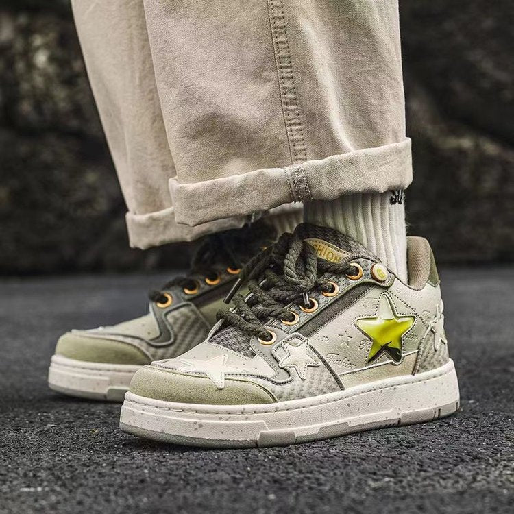 Damen Sneaker Rutschfest mit Sternenapplikation