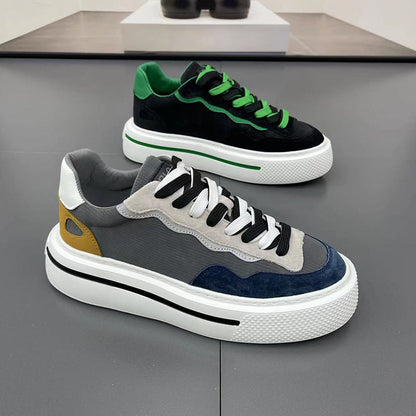 Damen Plattform Sneaker Mode Schuhe