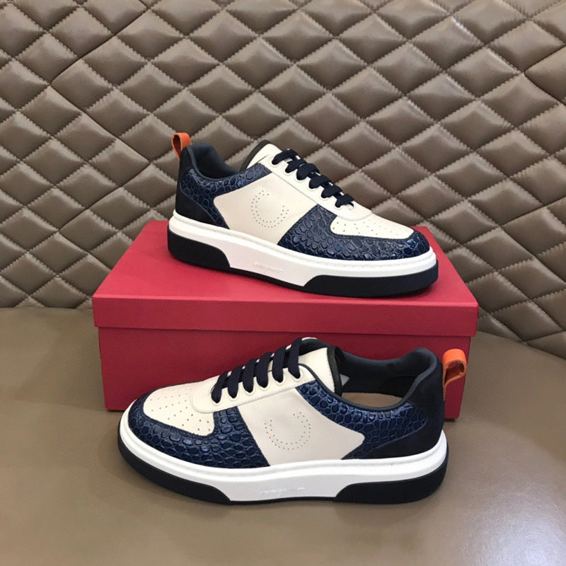 Damen Sneaker Schuppenmuster Komfortabel Schwarz - Norvielle