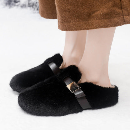 Damen Hausschuhe Flauschig Warm Modisch