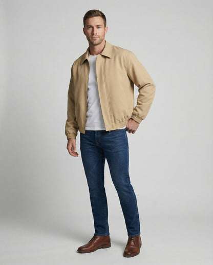 Herren Retro Harrington Jacke Klassisch