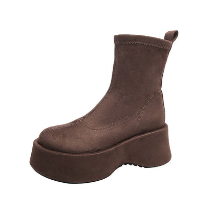 Damen Stiefelette Wildleder