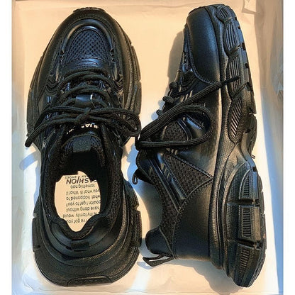 Damen Sneaker Atmungsaktives Mesh Dickes Sohlen