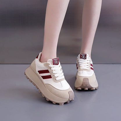 Damen Plateausneaker Hoch Komfortabel Sneaker Schuhe
