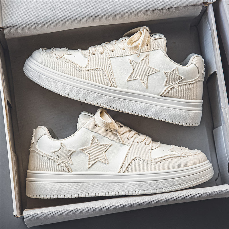 Damen Sneaker Lässig Modisch Sternenmuster - Norvielle
