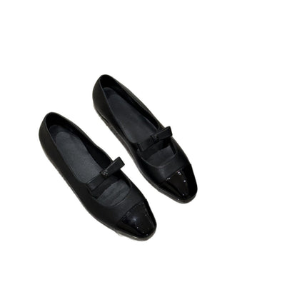 Damen Mary Jane Ballerinas Riemen Schuhe Elegantes Design
