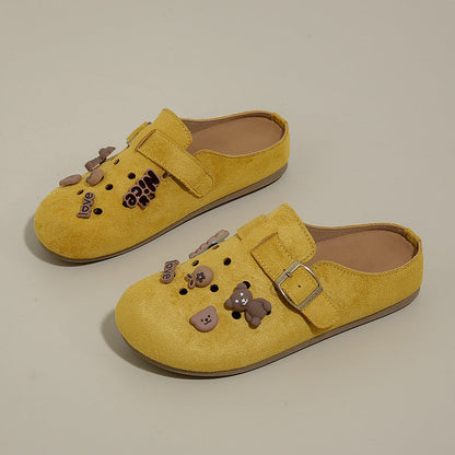 Damen Clogs Tiermotiv Verstellbarer Riemen