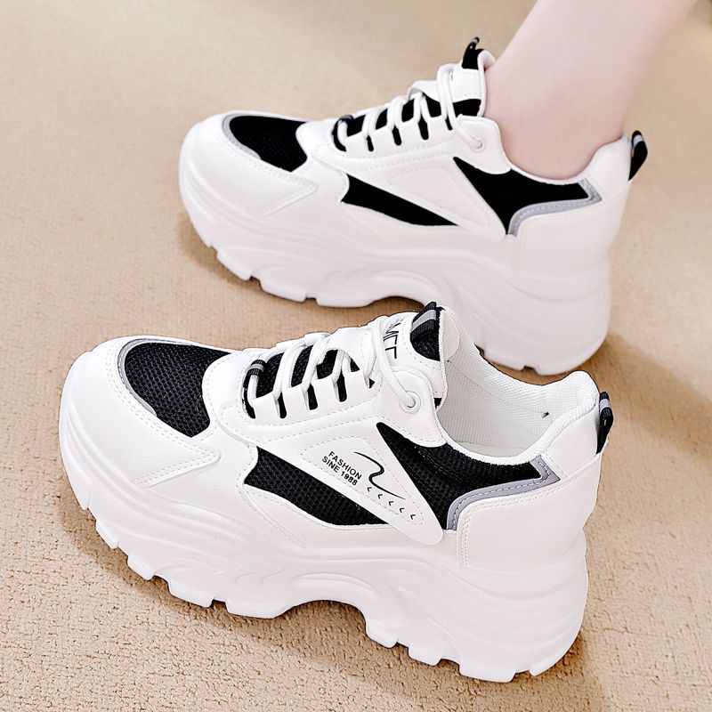 Damen Sneaker Chunky Rutschfest Atmungsaktives Material