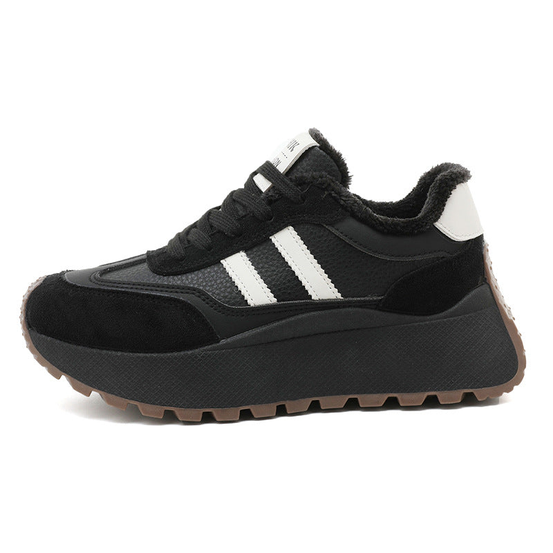 Damen Chunky Sneaker Rutschfest Plattform Schuhe Bequem