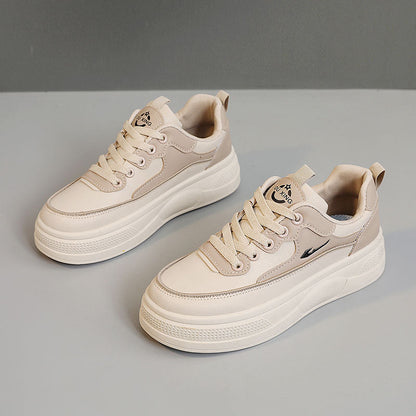 Damen Plateau Sneaker Komfortabel Sportlich Höhe