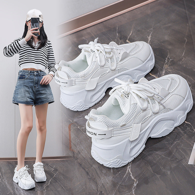 Damen Sneaker Atmungsaktives Netz Leichtes Komfortsohlen Schwarz - Norvielle