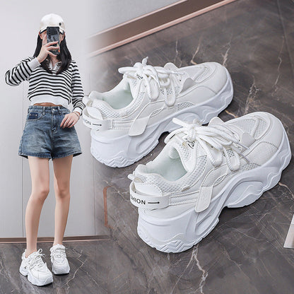 Damen Sneaker Atmungsaktives Netz Leichtes Komfortsohlen Schwarz - Norvielle