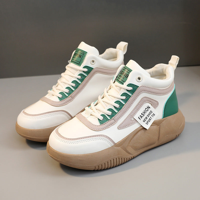 Damen High- Sneaker Atmungsaktives Material