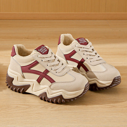 Damen Sneaker Chunky Sportlich Bequem Gepolstert