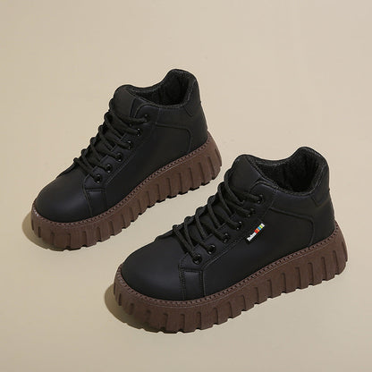 Damen High- Sneaker Wasserdicht Dicke Sohle