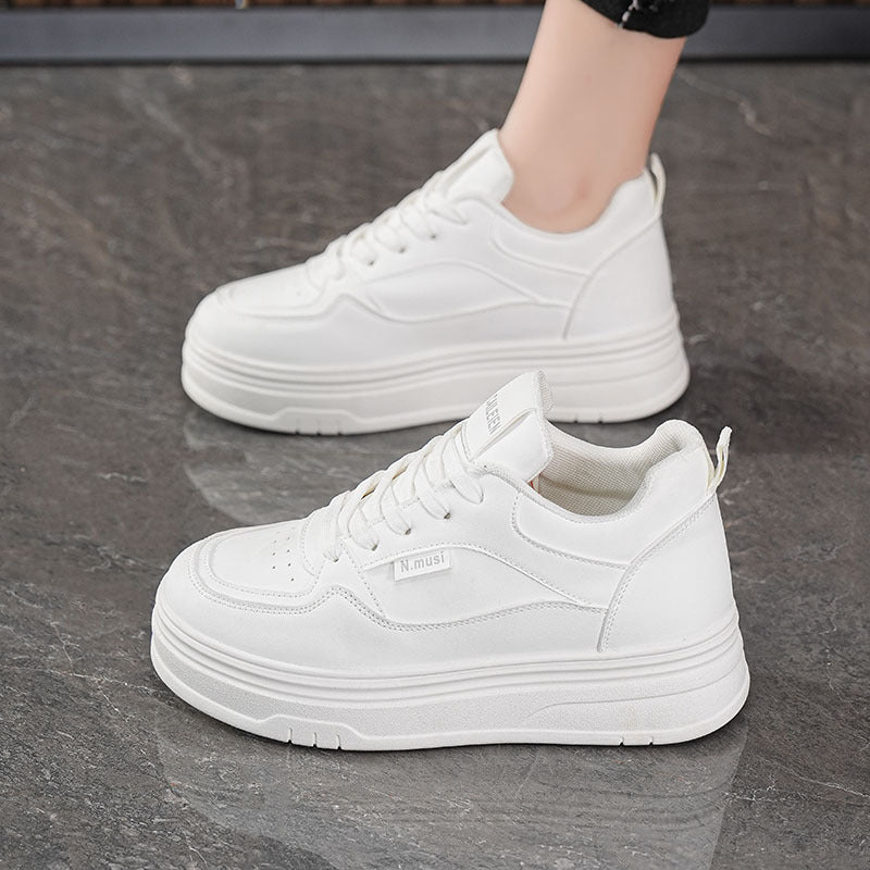 Damen Plateau Sneaker Komfortabel Größe