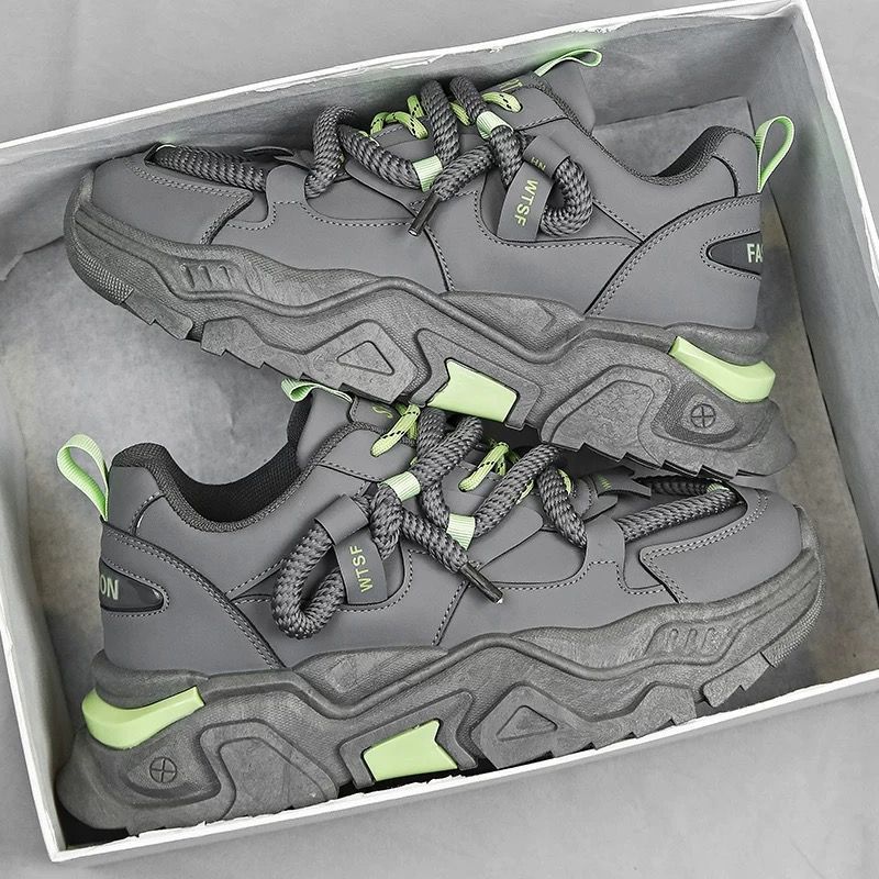 Damen Sneaker Sportlich Chunky Schnellschnürer