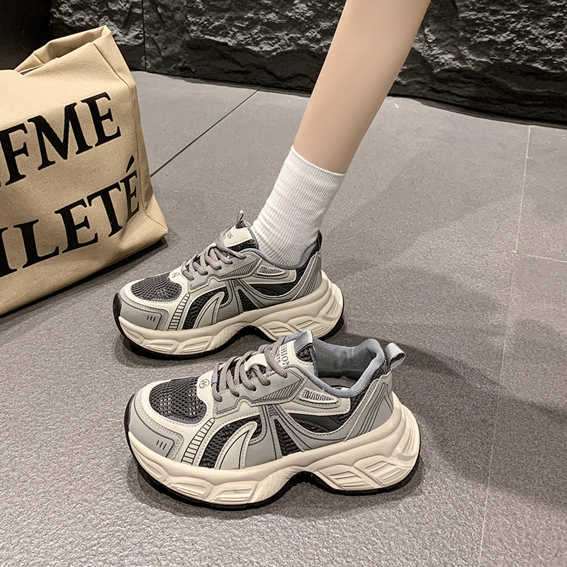 Damen Sneaker Atmungsaktiv Chunky Bequem