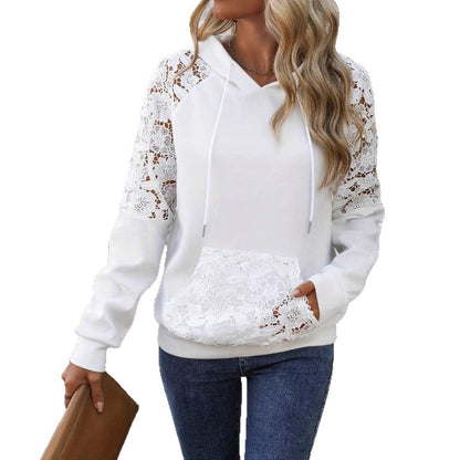 Damen Parka Kapuze Taschen Modern