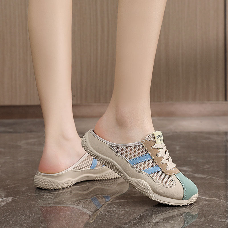 Damen Clogs Atmungsaktives Material Griffig