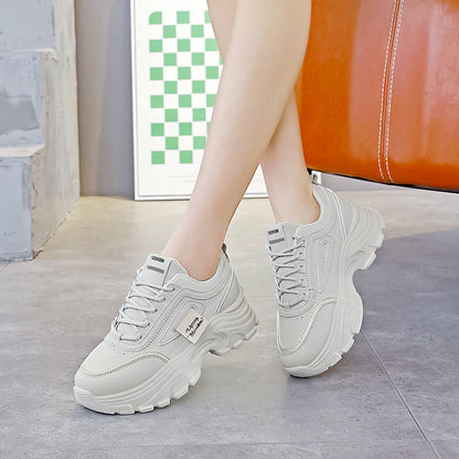 Damen Sneaker Bequem Chunky Laufsohle mit Dämpfung