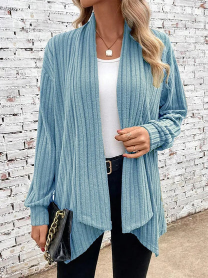 Damen Strickjacke Offener Schnitt Moderner Look