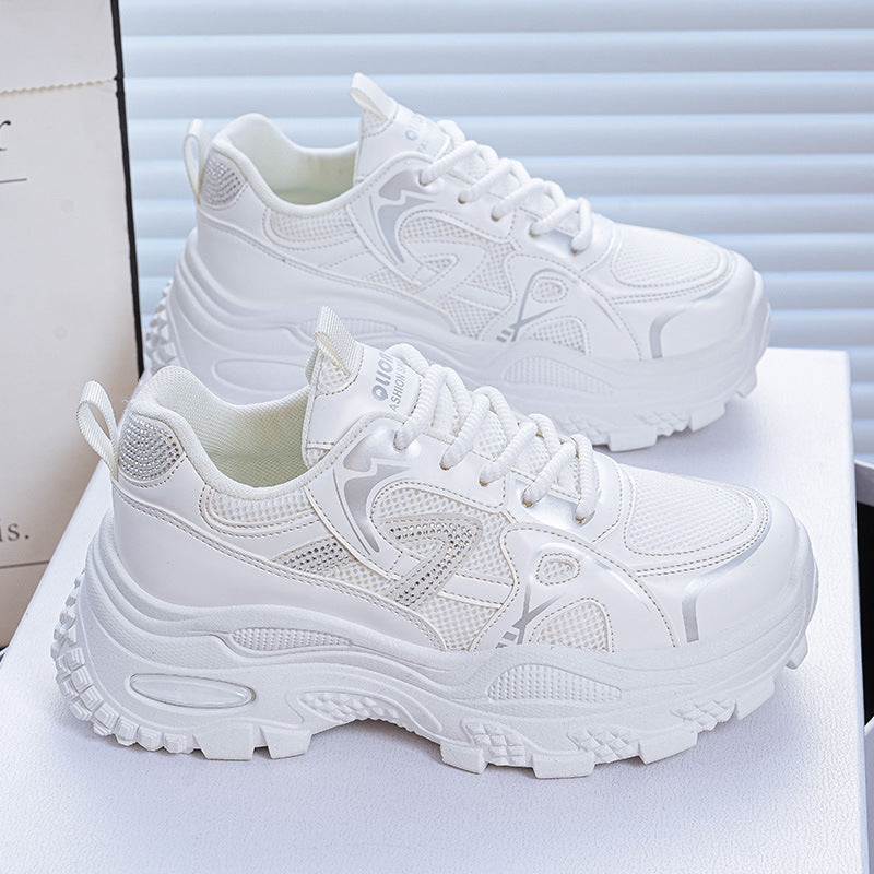 Damen Sneaker Metallic Schuhe Sportlich