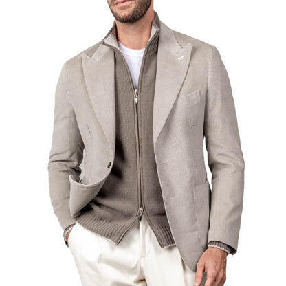Herren Blazer Cord Elegant Modern