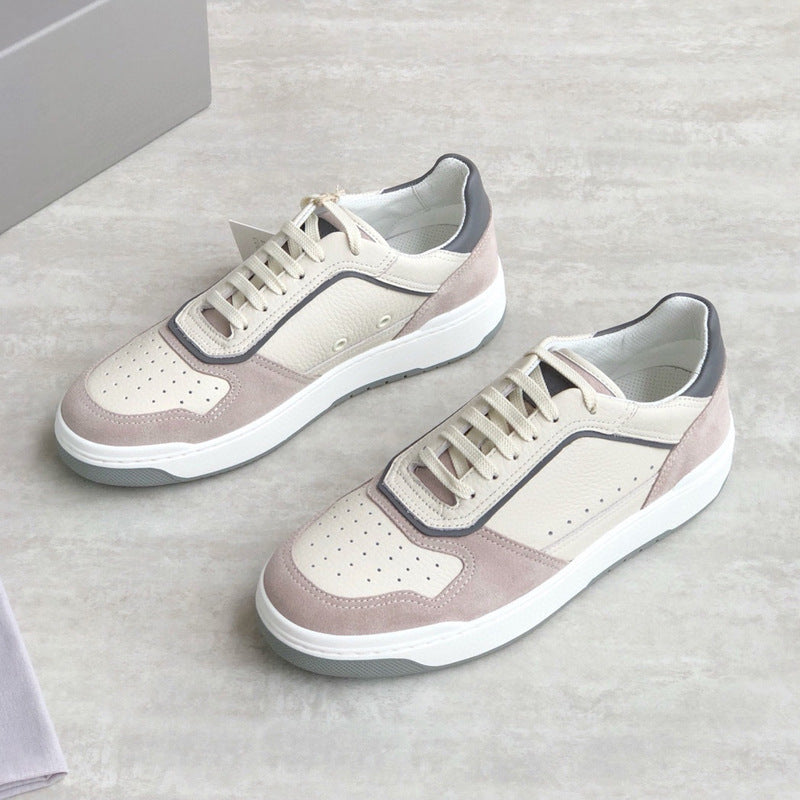 Damen Sneaker Leder Atmungsaktives Obermaterial