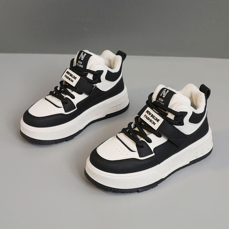 Damen High- Sneaker Gefüttert Klettverschluss
