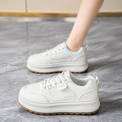 Damen Plattform Sneaker Sportlich Bequem